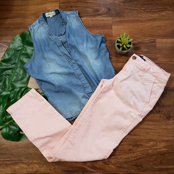 Tommy Hilfiger Pants - Tommy Hilfiger Pink Ankle Crop Pants